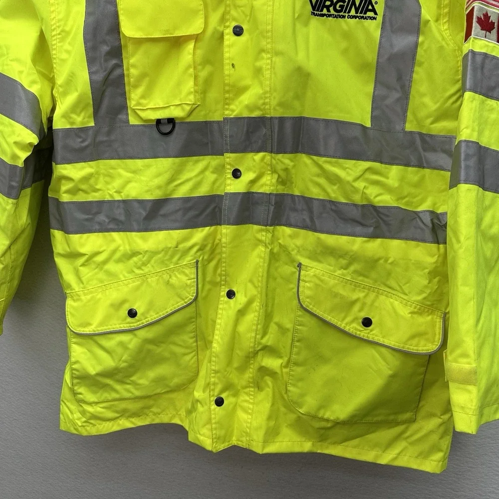 Game Hi Vis 6-in-1 Safety Jacket ANSI Reflective Waterproof Yellow Size L